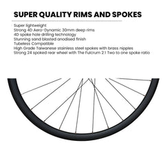 QR 700c Road Racing Bike Wheel Set 8/9/10/11 Speed - Taiwan Sealed Bearings Hubs - High Strength 4D Aero-Dynamic Sleeved Rims - Tubeless Compatible - Super Lightweight 1700g