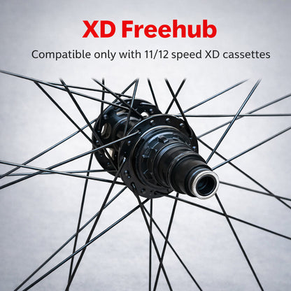 29” MTB Wheel Set – 6-Bolt Disc – QR / Thru Axle / Boost – 25mm Rim – Tubeless Compatible – Performance Hubs – HG / Microspline / XD – 8–12 Speed