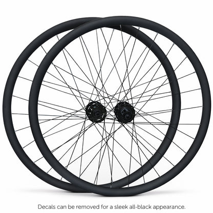 700c Hybrid / CX / Gravel Wheel Set – Center Lock Disc – QR / Thru Axle – 25mm Rim – Tubeless Compatible – Performance Hubs – HG / XDR / Microspline / Campagnolo – 8–12 Speed – 1715g