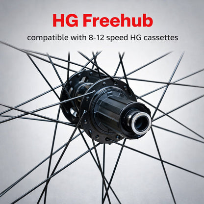 29” MTB Wheel Set – 6-Bolt Disc – QR / Thru Axle / Boost – 25mm Rim – Tubeless Compatible – Performance Hubs – HG / Microspline / XD – 8–12 Speed