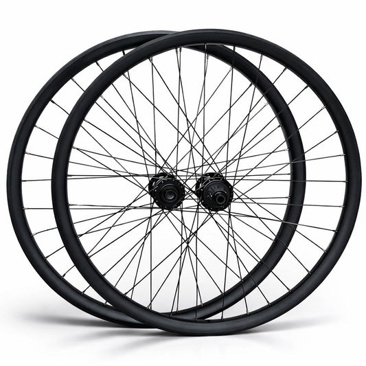 27.5” 650b Downhill Wheel Set – 6-Bolt Disc – 20×110 Front / 12×150–157 Super Boost Rear – 30mm Rim – Tubeless Compatible