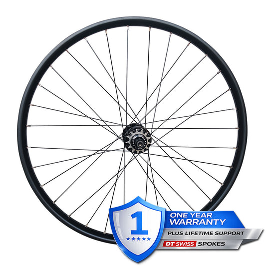 26" (ETRTO 559x25) 10x135 Jump Bike MTB Disc Single Speed REAR Wheel - 6x3 Pawls Taiwan Sealed Bearings Hub - DT Swiss Champion Spokes - Tubeless Compatible