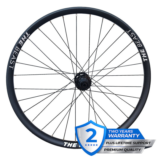 HIGH END - 12x148mm BOOST THRU AXLE 29" 29er (ETRTO 622x30) Mountain MTB E-Bike Specific REAR Wheel 8/9/10/11/12 Speed - HG / SRAM XD / Shimano Microspline - Pillar PSR Spokes - Super High Strength 4D Rim - Tubeless Compatible