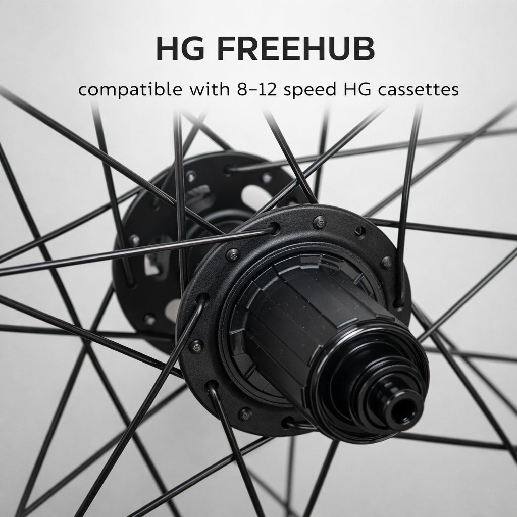 700c Road Wheel Set – Center Lock Disc (6-Bolt Disc Compatible) – QR / Thru Axle – 20mm Rim – Tubeless – Performance Hubs – HG / XDR / MS / Campagnolo – 1725g