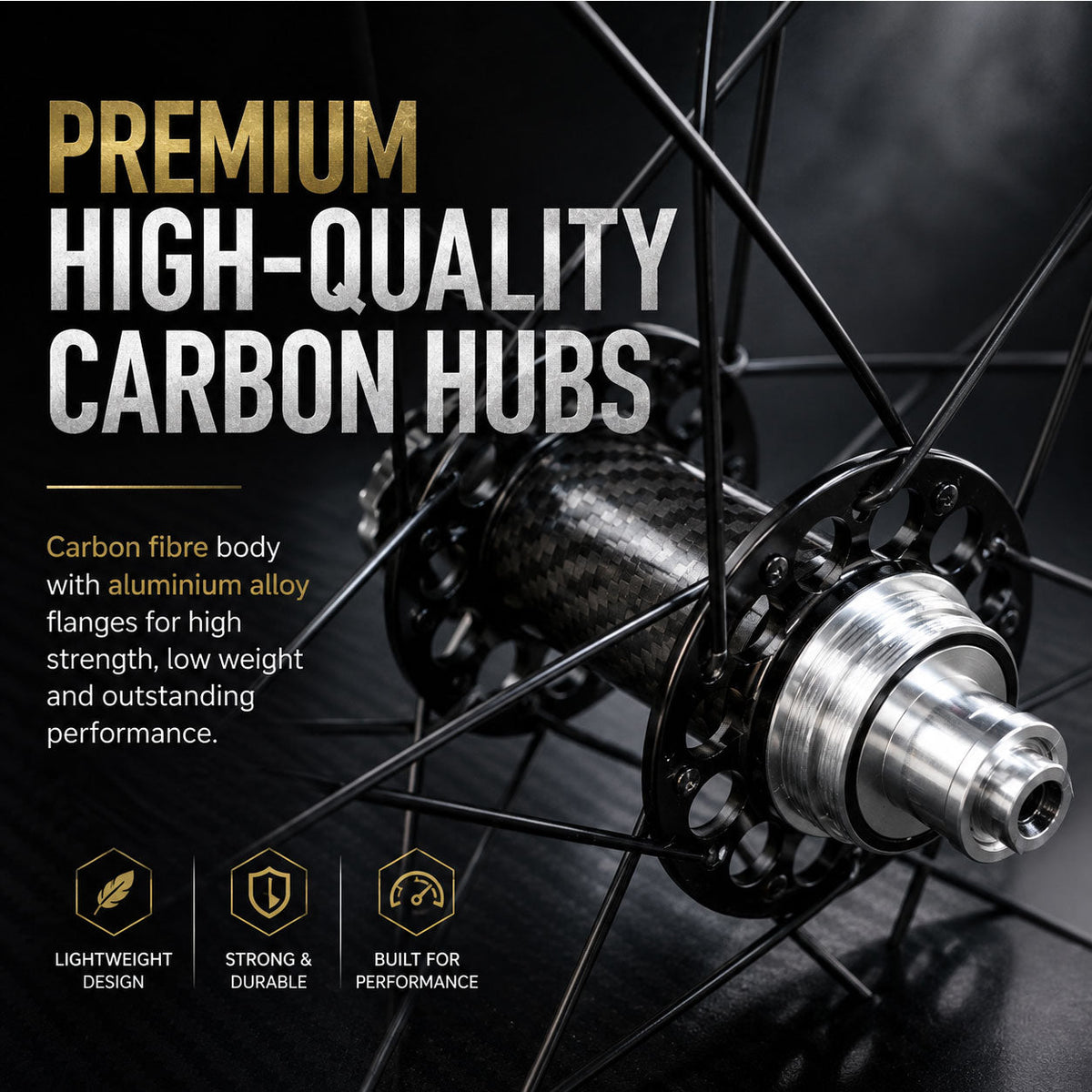 700c Fixie / Fixed / Single Speed Wheelset – Rim Brake – Bolt-On Axle – 15mm Rim – Tubeless Compatible – Carbon Flip-Flop Hub – 1650g
