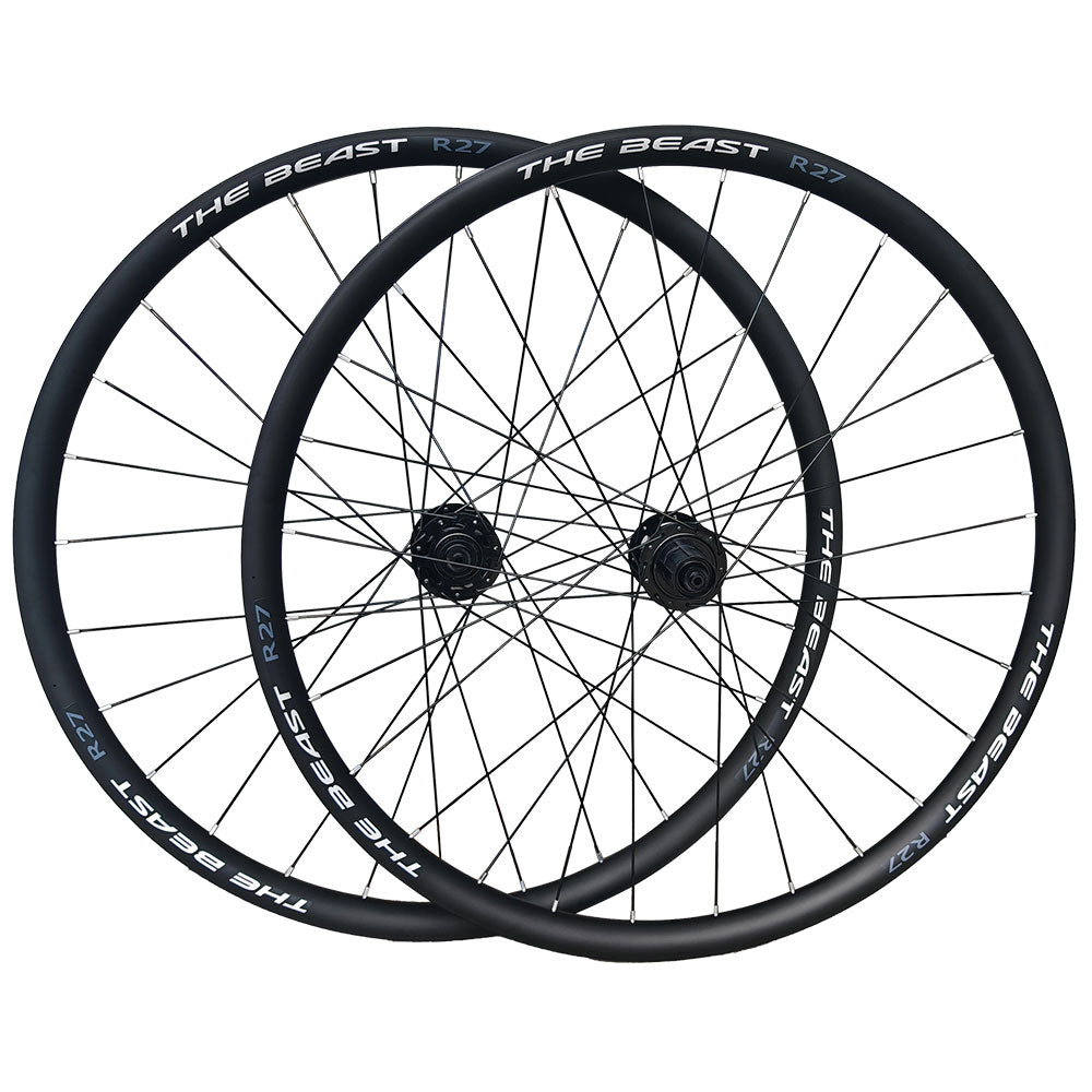 HIGH END - 700C GRAVEL SPECIFIC DISC WHEELSET - QR / THRU AXLE 700c (ETRTO 622x25) CX Cyclocross Gravel Bike Wheelset 8/9/10/11/12 Speed - HG / SRAM XD XDR - Premium 6x3 Pawls Taiwan Sealed Bearings Hubs - Tubeless Compatible - 1770g