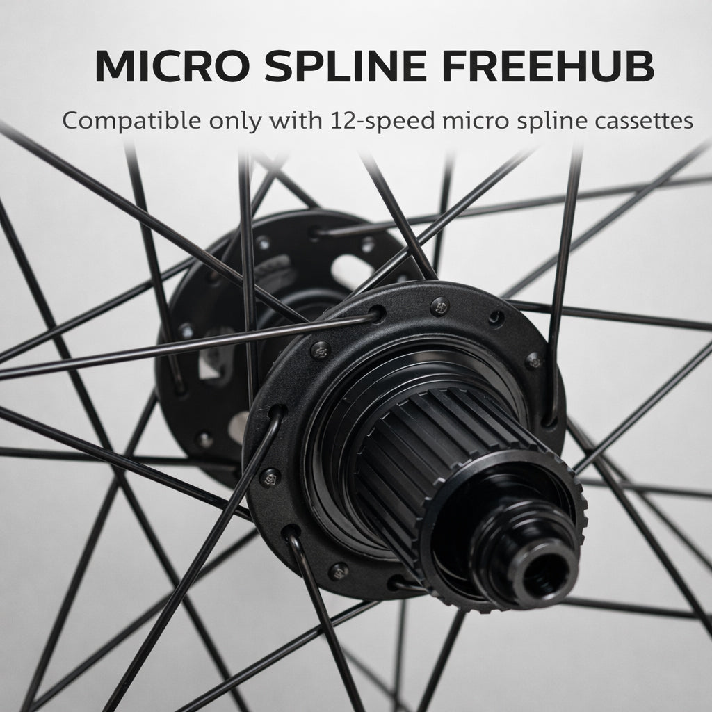 700c Road Rear Wheel – Center Lock Disc (6-Bolt Disc Compatible) – QR / Thru Axle – 20mm Rim – Tubeless – Performance Hub – HG / XDR / MS / Campagnolo – 930g