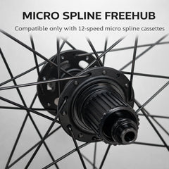 700c Road Rear Wheel – Center Lock Disc (6-Bolt Disc Compatible) – QR / Thru Axle – 20mm Rim – Tubeless – Performance Hub – HG / XDR / MS / Campagnolo – 930g