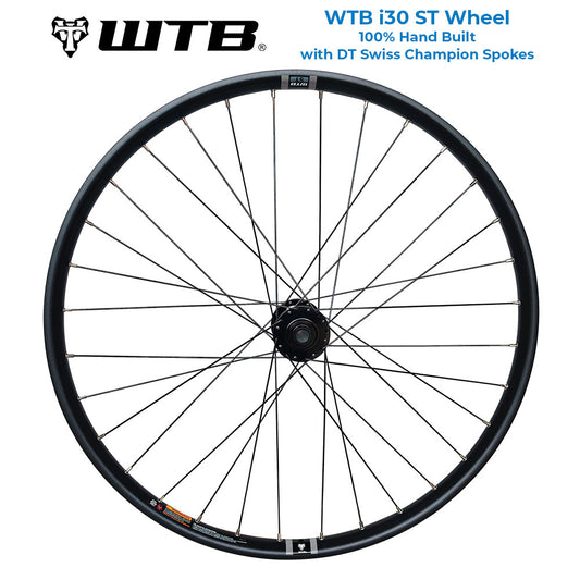 WTB ST I30 (BOOST THRU AXLE 15X110mm) 29" 29er (ETRTO 622x30) MTB Mountain Trail Enduro Downhill Bike Front Wheel - Premium Taiwan Sealed Bearings Hub - DT SWISS Champion Spokes - Tubeless Compatible