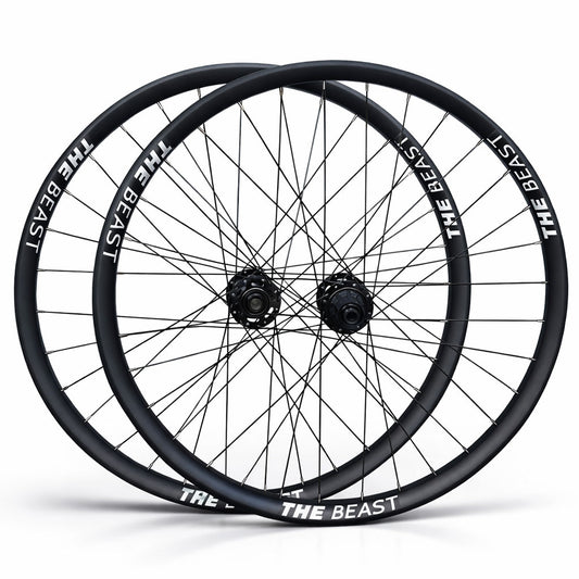 29” MTB / E-Bike Wheel Set – 6-Bolt Disc – 15×110 Boost Front / 12×148 Boost Rear – 30mm Rim – Tubeless Compatible – Performance Hubs – HG / XD / Microspline – 8–12 Speed