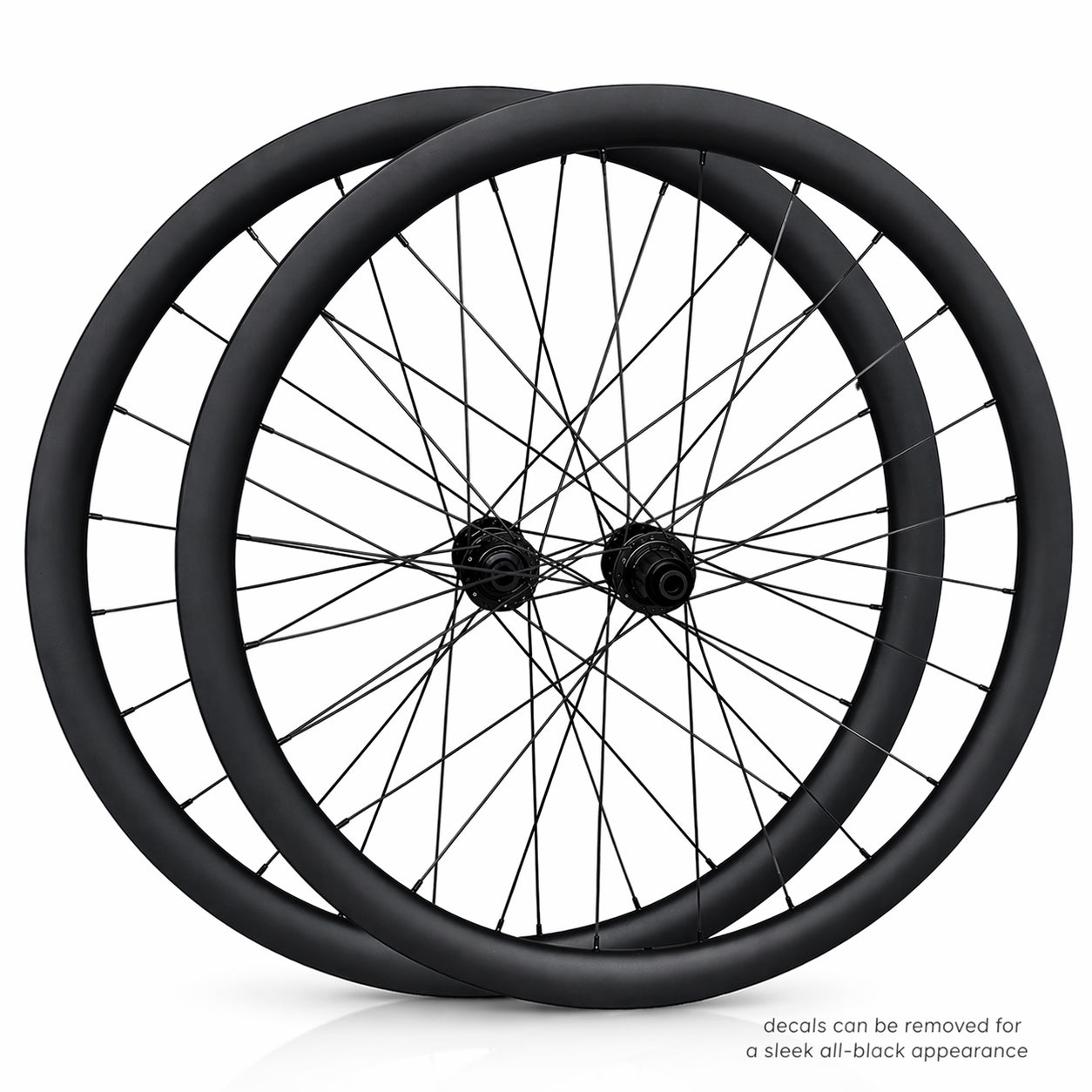 700c Road Wheel Set – Center Lock Disc – Thru Axle – 38mm deep section Rim – Tubeless Compatible – Performance Hubs – HG / XDR – 8–12 Speed – 1680g