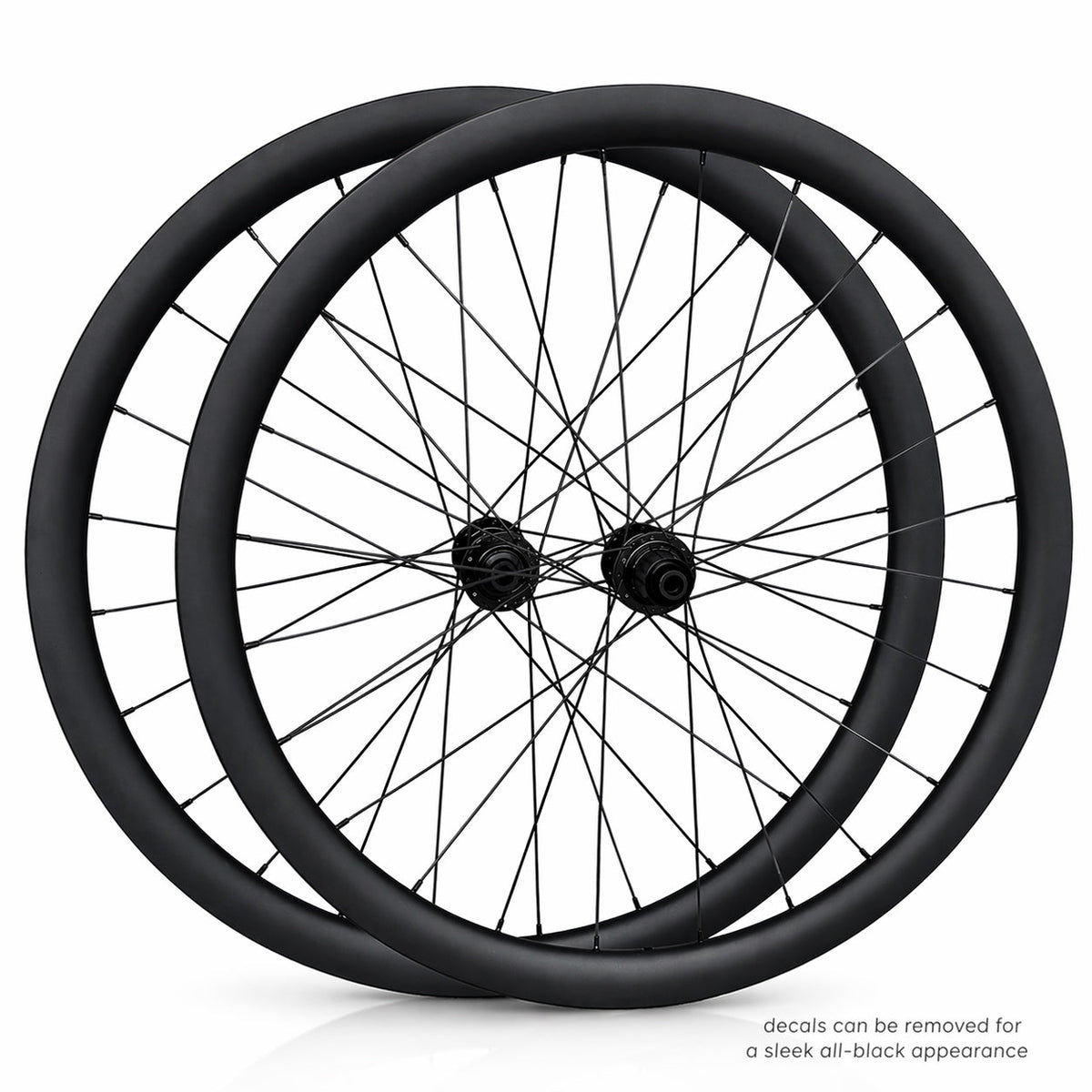 700c Road Wheel Set – Center Lock Disc – Thru Axle – 38mm deep section Rim – Tubeless Compatible – Performance Hubs – HG / XDR – 8–12 Speed – 1680g