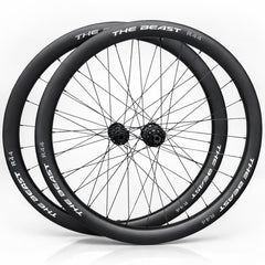 CARBON FIBRE 700c Road Wheel Set – Center Lock Disc – QR / Thru Axle – 22mm Rim – Tubeless Compatible – Performance Hubs – HG / XDR / Microspline – 8–12 Speed – 1475g